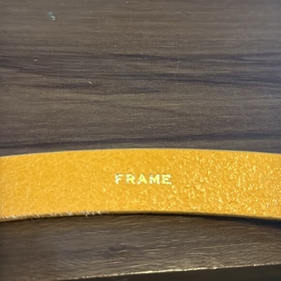 Frame Thin Leather‎ Belt Le Polygon Caramel Brown Medium main image 4
